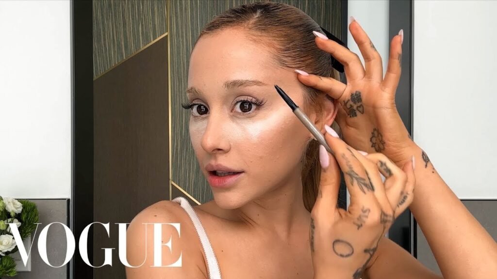 Ariana Grandes Skin Care Routine  Guide to a ‘60s Cat Eye | Beauty Secrets | Vogue